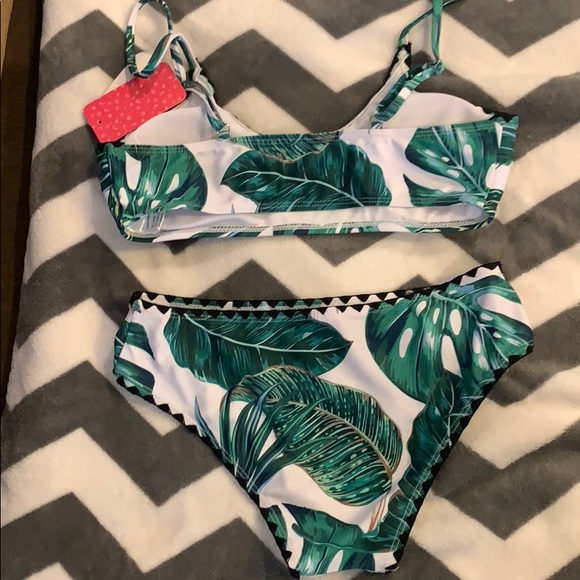 NWT PatPat Bikini Tropical Leave Print Small - Picture 4 of 4